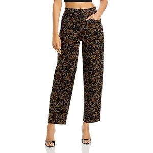 Avec Les Filles Relaxed Straight Leg Camouflage Pants SZ. XS NEW